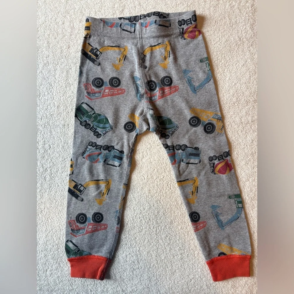 Hanna Andersson Gray Vehicles/ Construction Print Pajama Bottom, 3T